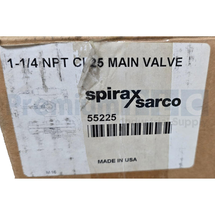 SPIRAX SARCO 55225 1-1/4" NPT CI 25-SERIES PRESSURE REGULATING VALVE 250PSIG NEW