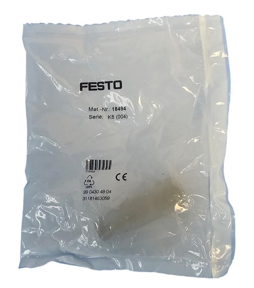 NEW FESTO SIE-GD SENSOR SOCKET 18494 BLACK