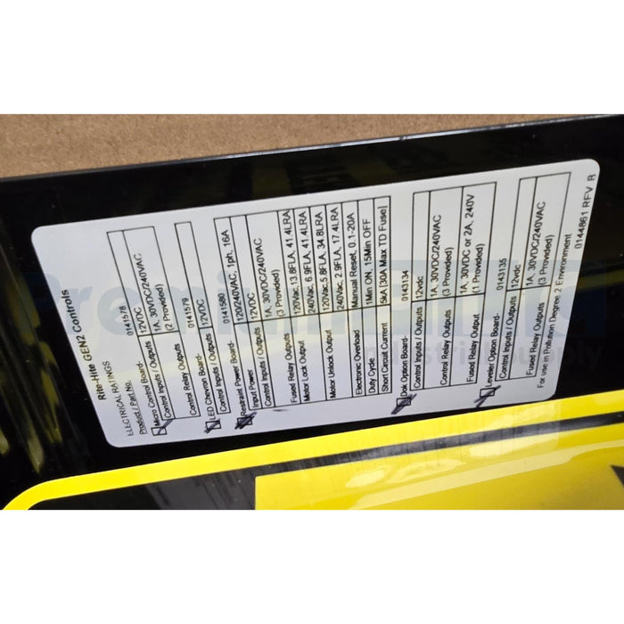 RITE-HITE 850.584 DOK-COMMANDER CONTROLLER CBC LVLR(VERT) SHR5 460/3/60/P NSMP