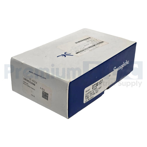 BOX OF 5 SWAGELOK SS-43GS4 STAINLESS STEEL 40G SERIES BALL VALVE 1/4" TUBE NSMP