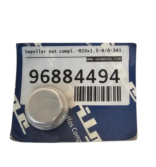 NEW GRUNDFOS 96884494 IMPELLER NUT COMPLETE M 20 X 1.5 H/O 3A 1.02