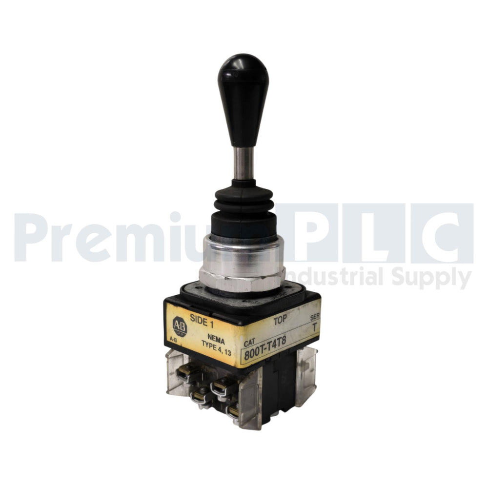 ALLEN BRADLEY 800T-T4T8AAXX /T NEMA TYPE 13 / 4-WAY TOGGLE SWITCH USED