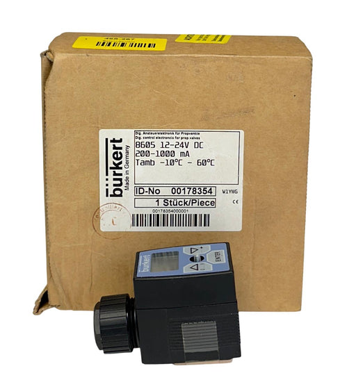 BURKERT 8605 12-24V DC / 00178354 DIGITAL CONTROL FOR PROP VALVE 12-24VDC NSMP