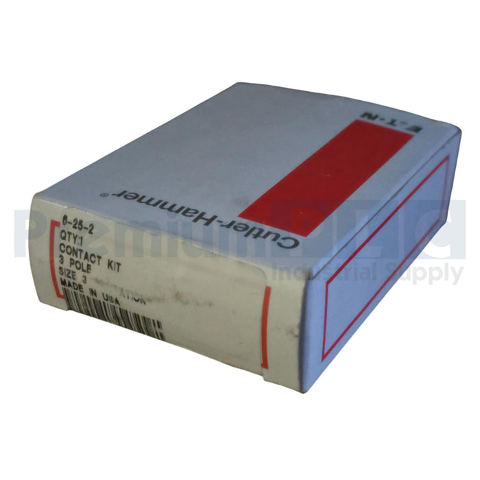 EATON CUTLER HAMMER 6-25-2 CONTACT KIT, CITATION, SIZE 3, 3 POLES, 6252 NSFS