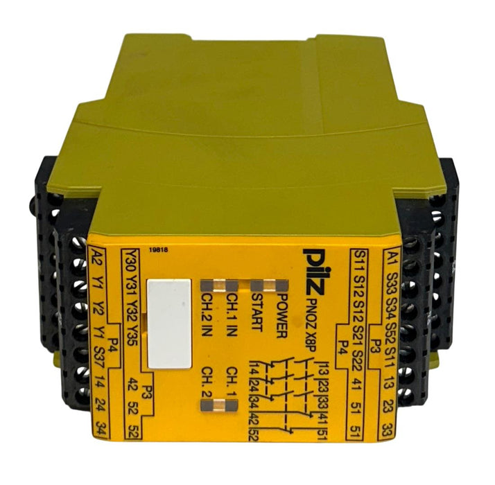 PILZ PNOZ X8P 24 VDC 3n/o 2n/c 2so / 777760 SAFETY RELAY 24VDC 2.5W USNP