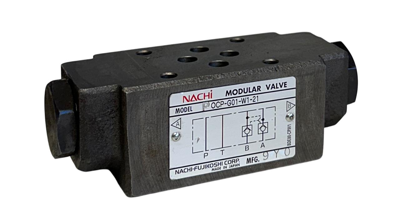 NACHI OCP-G01-W1-21 / OCPG01W121 HYDRAULIC MODULAR VALVE W/ CHECK NSNP