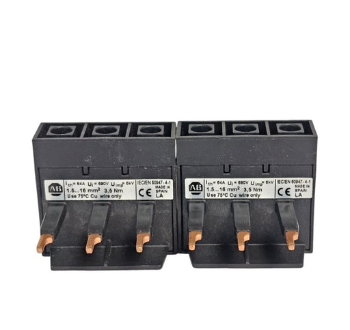 LOT OF 2 NEW ALLEN BRADLEY 140M-C-WTEN SER. A BUS BAR FEEDER TERMINALS