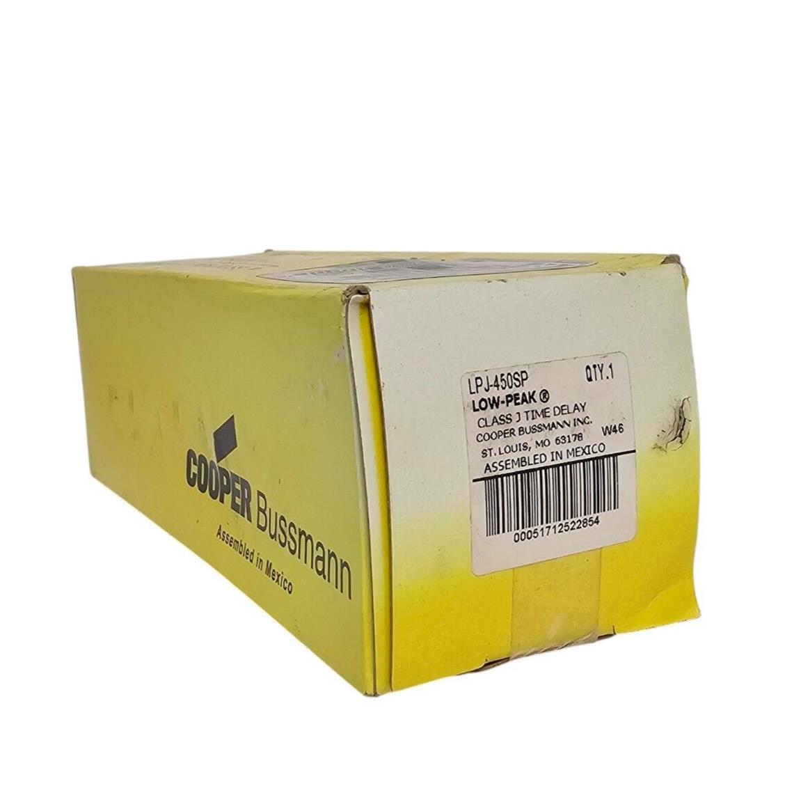 NIB COOPER BUSSMANN LPJ-450SP LOW-PEAK FUSE LPJ450SP