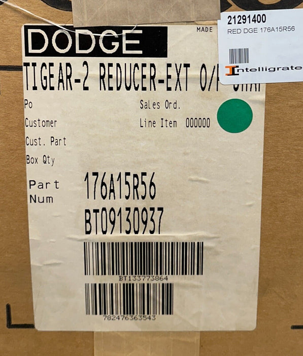 DODGE 176A15R56 TIGEAR-2 REDUCER-EXT O/P SHAFT 15:1 RATIO 1.27HP MAX NSMP