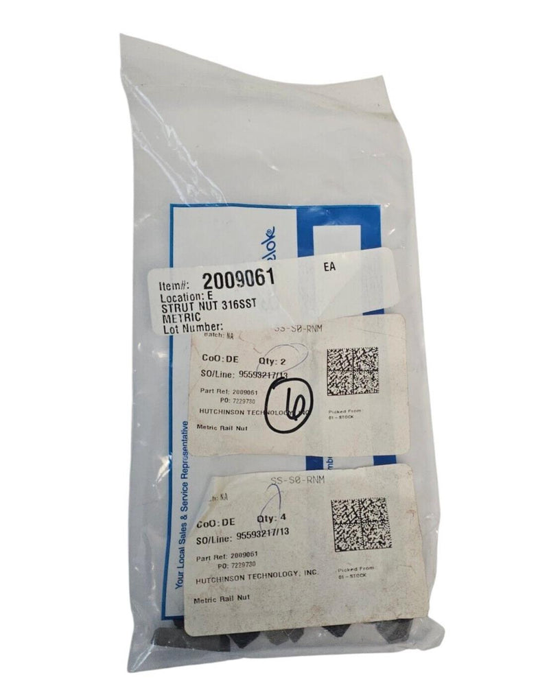 LOT OF 6 NEW SWAGELOK SS-S0-RNM METRIC RAIL NUTS SSS0RNM