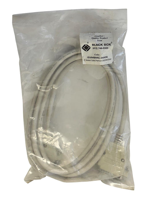 BLACK BOX EVMBMC-0006 / EVMBMC0006 AT MODEM CABLE PREMIUM-DB25M/DB9F NSFS