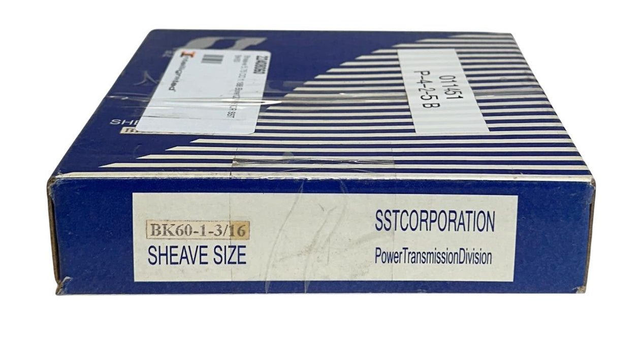 SST CORPORATION BK60-1-3/16 / BK601316 FHP SHEAVE V-BELT PULLEY 1-GROOVE NSMP
