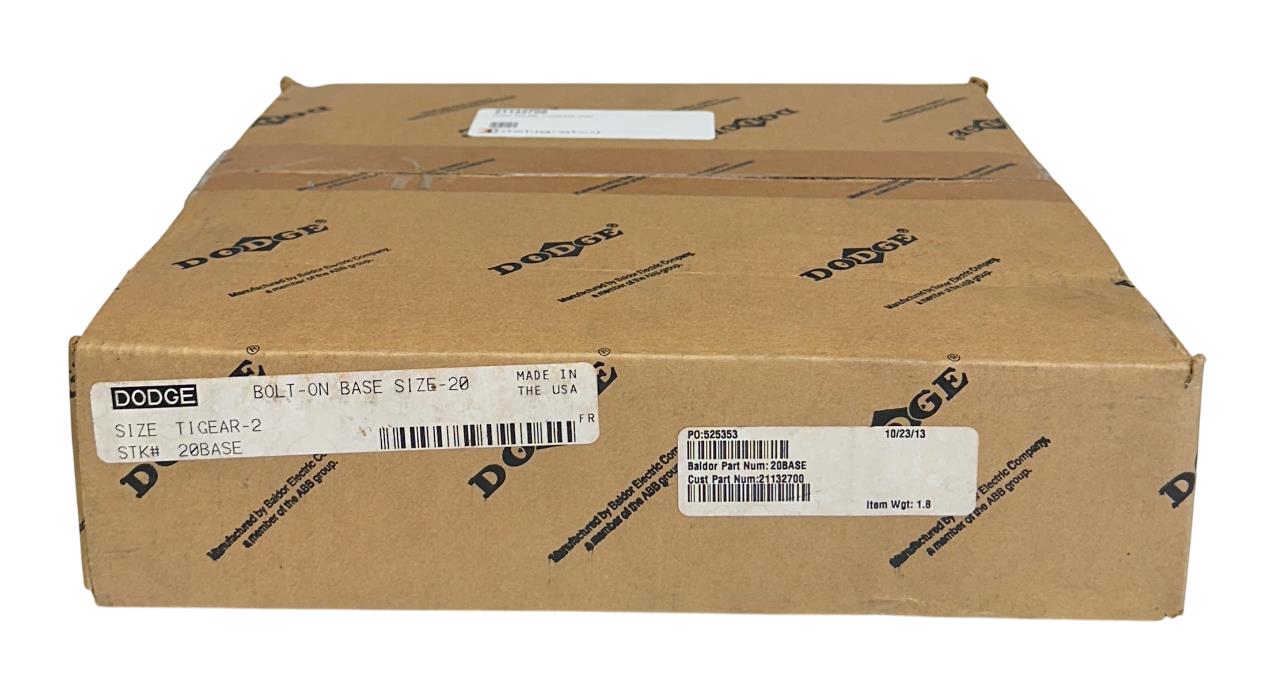 DODGE 20BASE / 21132700 / TIGEAR-2 BOLT-ON BASE SIZE 20 MOTOR BASE NSFS