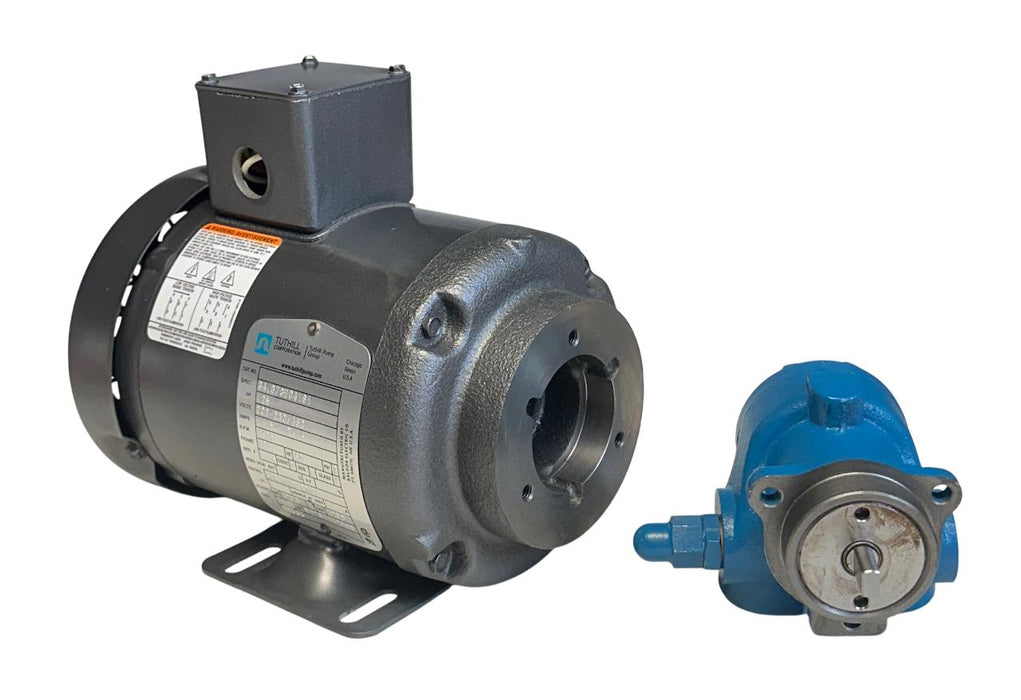 TUTHILL HTI  780-004 / 000LEV-C-A-7 ROTARY GEAR PUMP & MOTOR .25HP 3P .5GPM NSMP