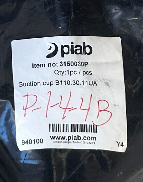 PIAB B110.30.11UA / 3150030P BELLOWS SUCTION CUP B SERIES 940100 NSFS