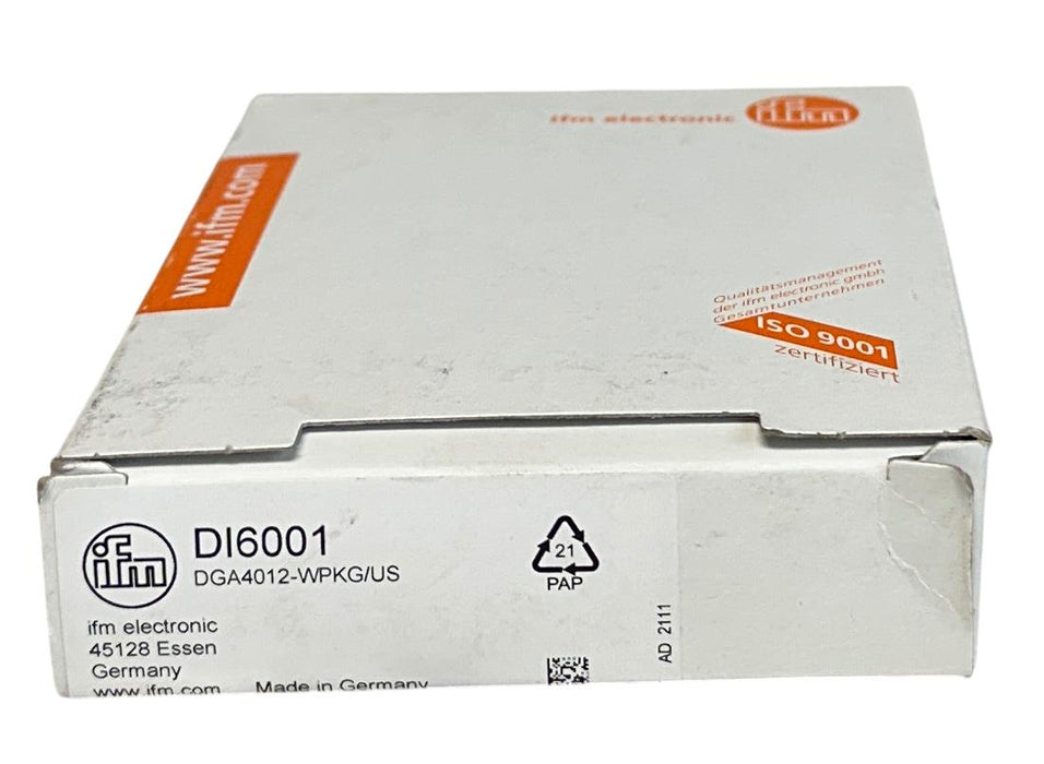 IFM DGA4012-WPKG/US / DI6001 COMPACT EVALUATION UNIT SPEED MONITOR 10-36VDC NSMP