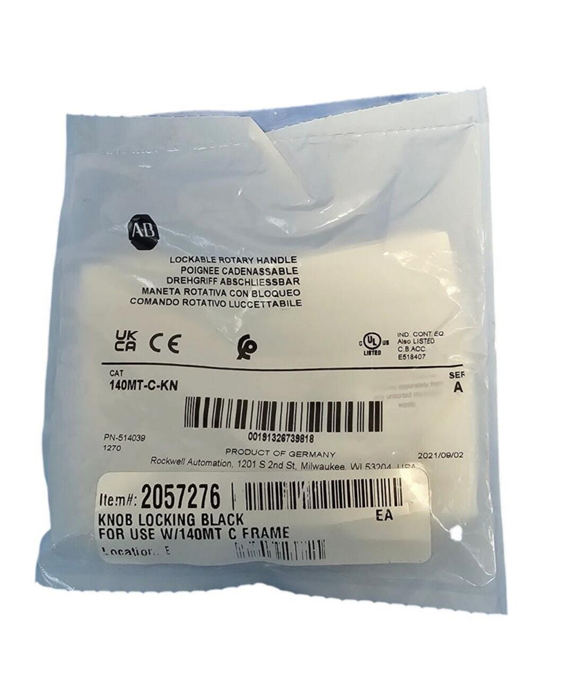 NEW ALLEN BRADLEY 140MT-C-KN LOCKABLE ROTARY HANDLE 140MTCKN SER. A