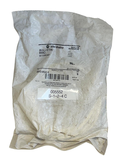 ALLEN BRADLEY 889D-M5AC-5 /B BULLETIN 889D DC MICRO CABLE STRAIGHT 5M 5-PIN NSFS