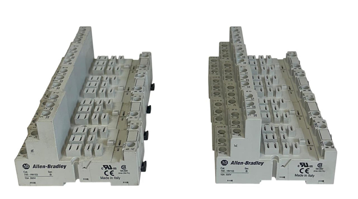 8 ALLEN BRADLEY 700-HN153 /B BULLETIN 700 TIMING RELAY SOCKETS 15A 300V USNP