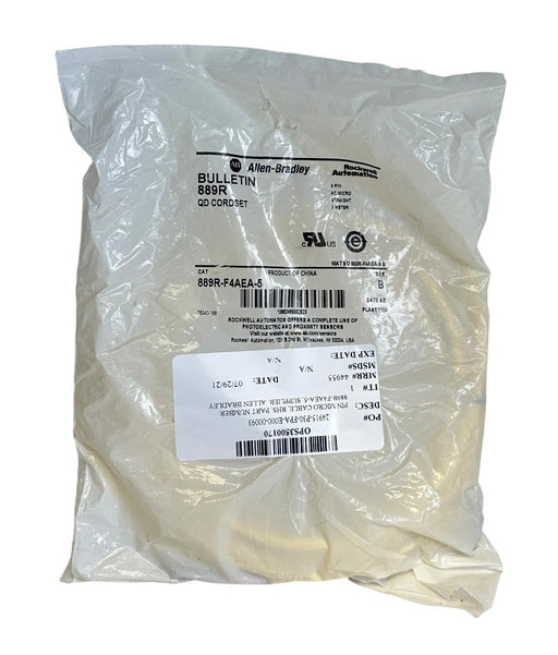 ALLEN BRADLEY 889R-F4AEA-5 /B BULLETIN 889R QD CORDSET 4-PIN AC MICRO 5M NSMP