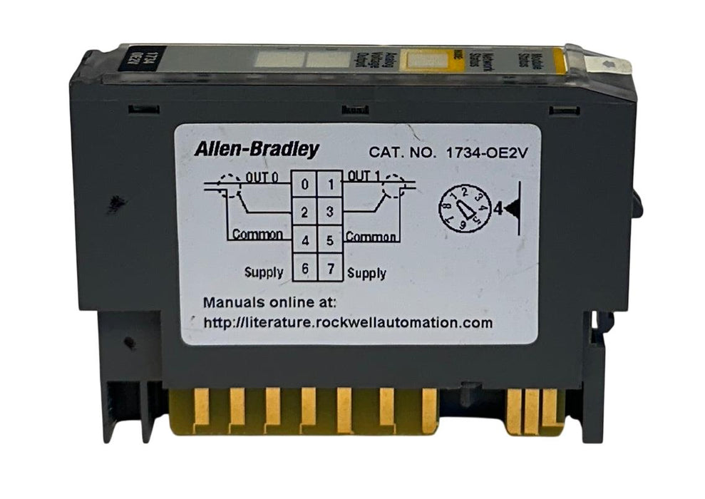 ALLEN BRADLEY 1734-OE2V /C POINT I/O 2-CHNL ANALOG OUTPUT MODULE 1734OE2V USNP