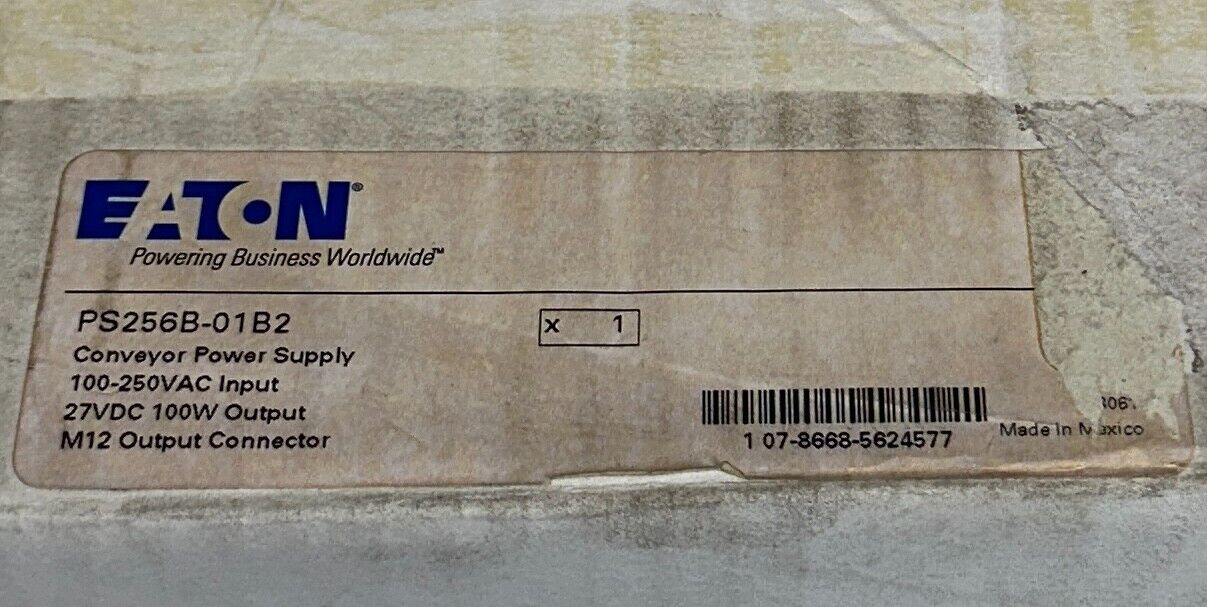 EATON PS256B-01B3 / PS256B01B3 LIMITED CONVEYOR POWER SUPPLY 100-250VAC M12 NSMP