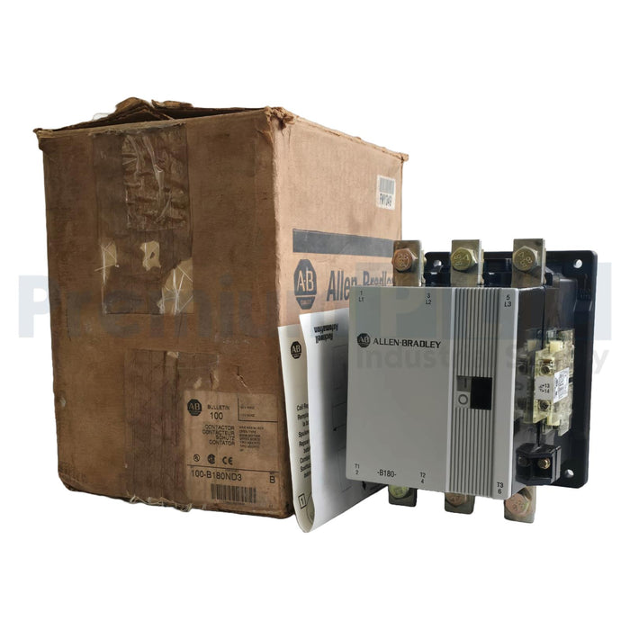 ALLEN BRADLEY 100-B180ND3 /B NON-REVERSING IEC CONTACTOR 110/120V 180A NSNP
