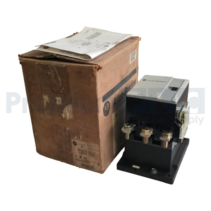 ALLEN BRADLEY 100-B180ND3 /B NON-REVERSING IEC CONTACTOR 110/120V 180A NSNP