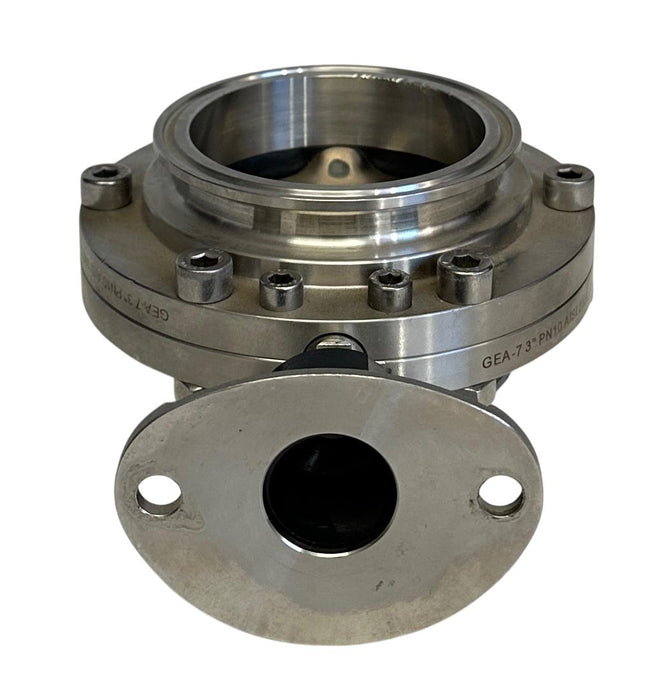 GEA GEA-7 3'' PN10 AISI 316L 788 FLANGE BUTTERFLY VALVE DN25-100 1''-4'' OD USNP