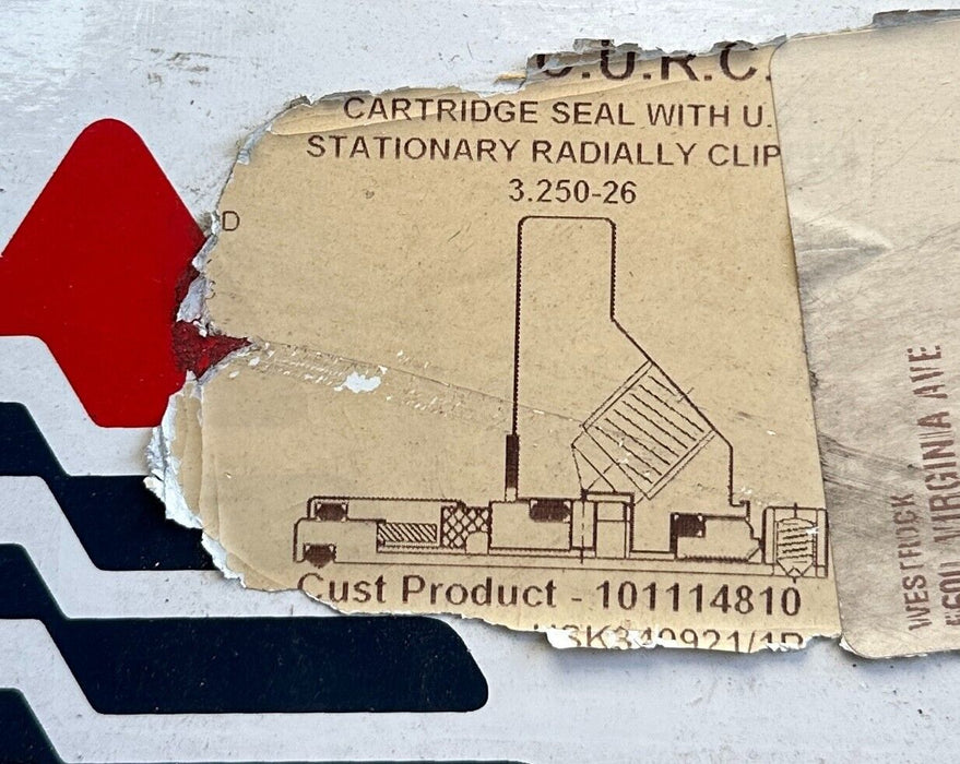 AESSeal AZA8401TTA01/USK340921 3.250 DBL CARTRIDGE SEAL 101114810 FOR 14-DLB-20