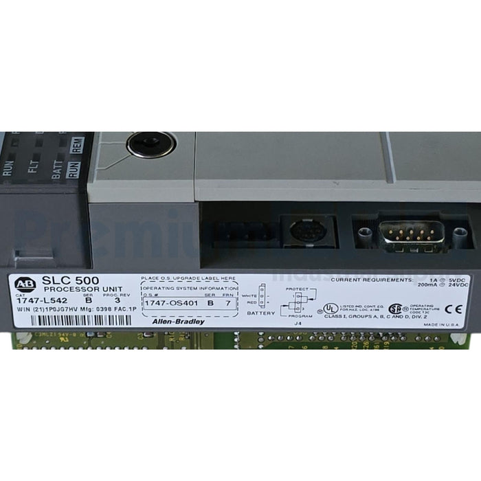 ALLEN BRADLEY 1747-L542 /B SLC 500 5/04 32K PROCESSOR UNIT FRN. 7 1747L542 NSNP