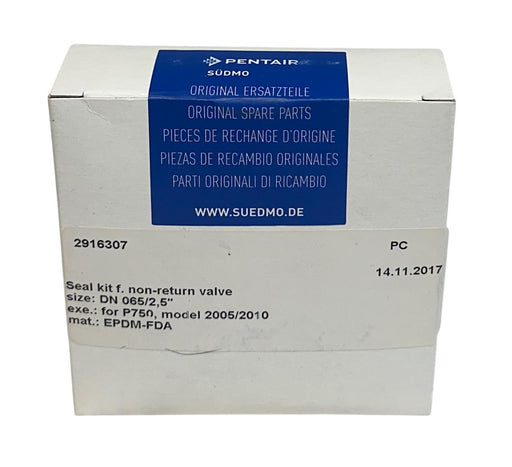 PENTAIR SUDMO 2916307 OEM SEAL KIT FOR NON-RETURN VALVE DN065/2,5'' P750 NSFS