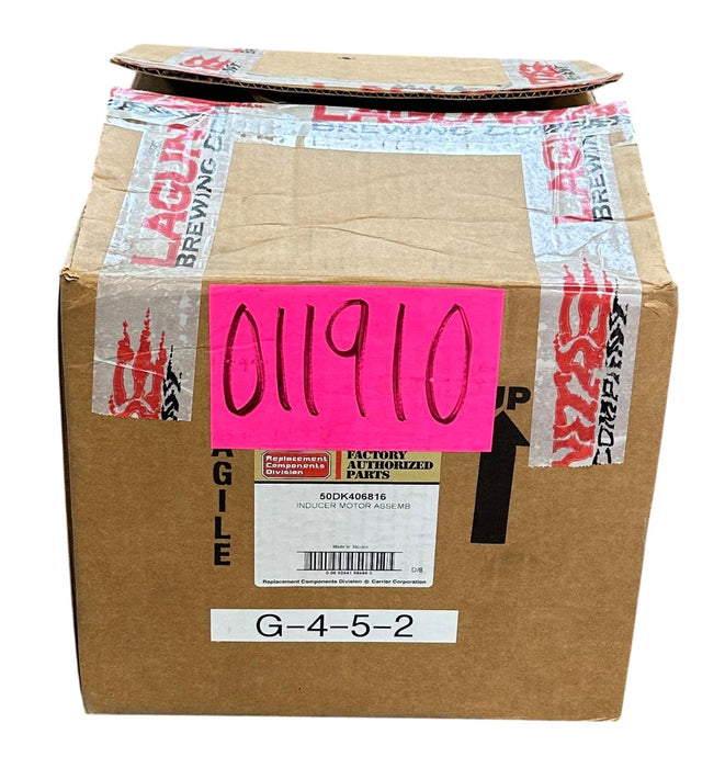 CARRIER FASCO 50DK406816 OEM INDUCER MOTOR ASSEMBLY 400/460V 50/60Hz U62B1 NSMP