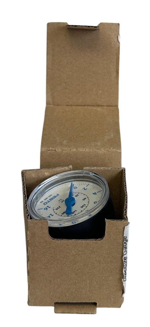 2 FESTO MA-40-16-1/8 / 345395 SERIES E3 MANOMETER PRESSURE GAUGES 0-16BAR NSMP