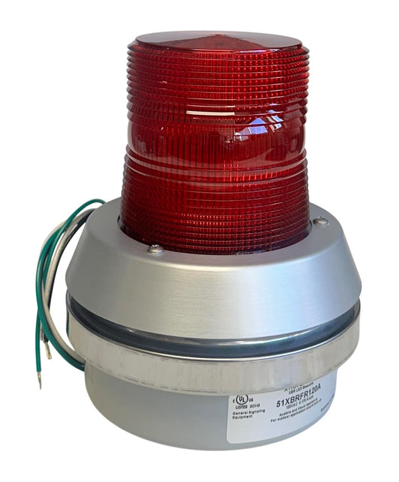 EDWARDS SIGNALING 51XBRFR120A XTRA-BRITE LED FLASHING RED W/ HORN 120VAC NSNP