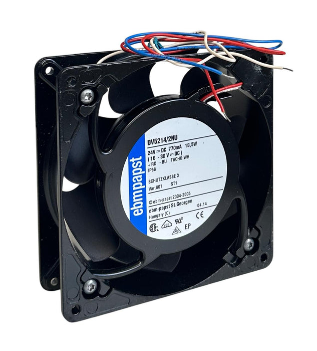 EBM-PAPST DV5214/2NU / 0902499745 DC AXIAL FAN 16-30VDC 770mA 18.5W IP68 NSNP