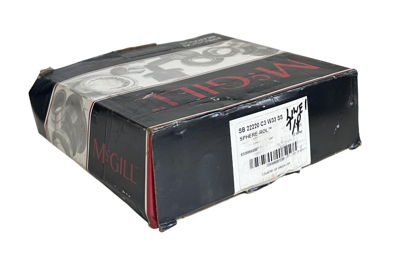 McGILL REGAL SB 22220 C3 W33 SS / 0320066000 SPHERE-ROL BEARING 100mm BORE NSMP