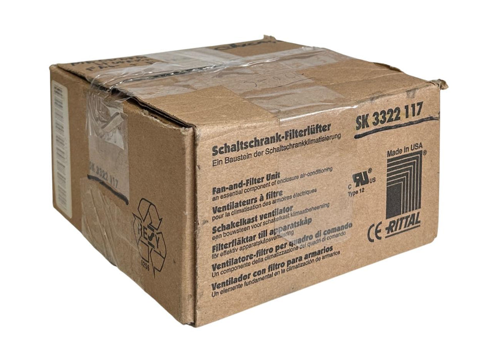 RITTAL SK 3322.117 / SK3322117 FAN AND FILTER ASSEMBLY 115V 50/60Hz NSMP