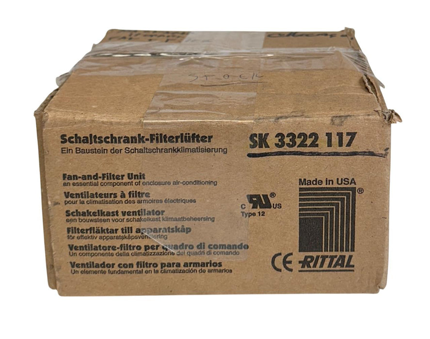 RITTAL SK 3322.117 / SK3322117 FAN AND FILTER ASSEMBLY 115V 50/60Hz NSMP