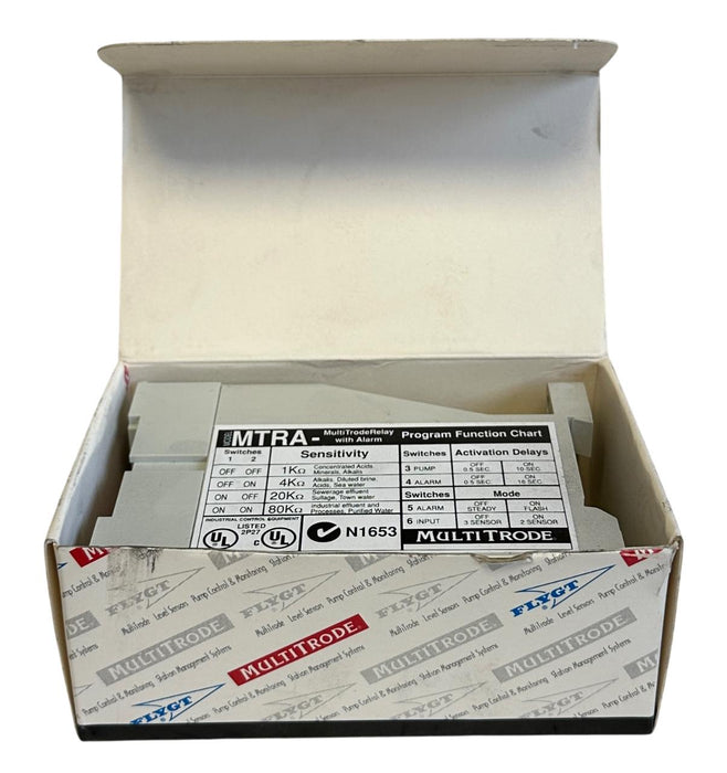 FLYGT MTRA-3 / MTRA-3F MULTITRODE MTRA LEVEL CONTROL RELAY 110VAC 14-410018 NSMP