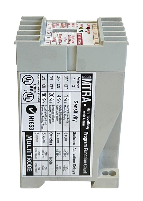 FLYGT MTRA-3 / MTRA-3F MULTITRODE MTRA LEVEL CONTROL RELAY 110VAC 14-410018 NSMP
