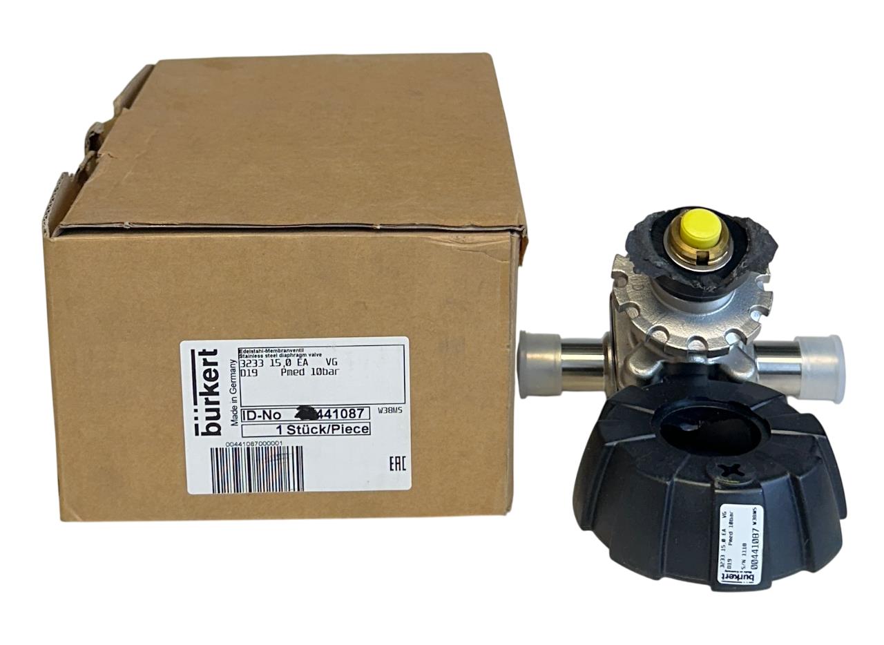 BURKERT 3233 15,0 EA VG / 00441087 / 441087 DIAPHRAGM VALVE STAINLESS NSMP *READ