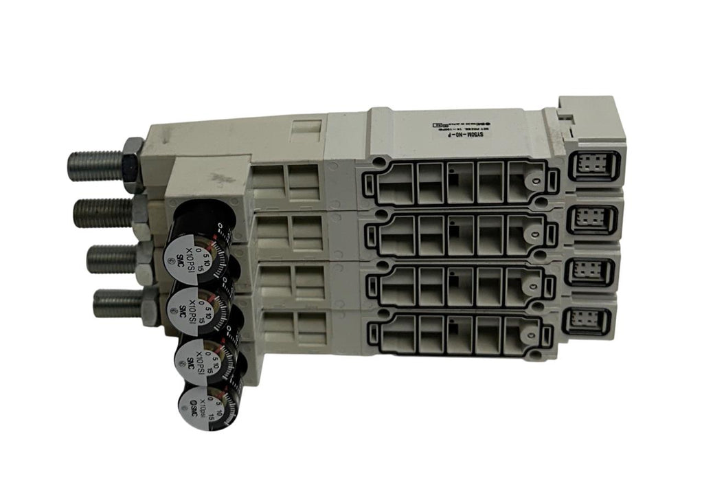 4 SMC SY50M-N0-P / SY50MN0P PNEUMATIC PRESSURE REGULATORS W/ GAUGE 1-PORT NSNP