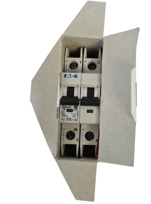 NIB EATON FAZ-D35/2-NA MINIATURE CIRCUIT BREAKER 35A 2P 240VAC