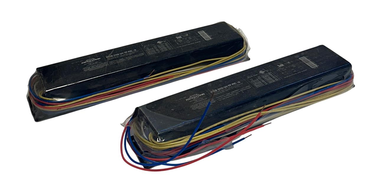 2 KEYSTONE KTEB-2110-UV-TP-PIC /A ELECTRONIC BALLASTS 120-277V 50/60Hz NSNP