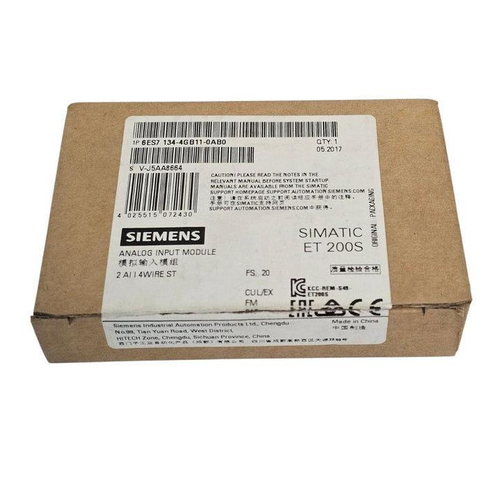 SIEMENS 6ES7134-4GB11-0AB0 / 6ES71344GB110AB0 SIMATIC ET 200S ANALOG INPUT NSMP
