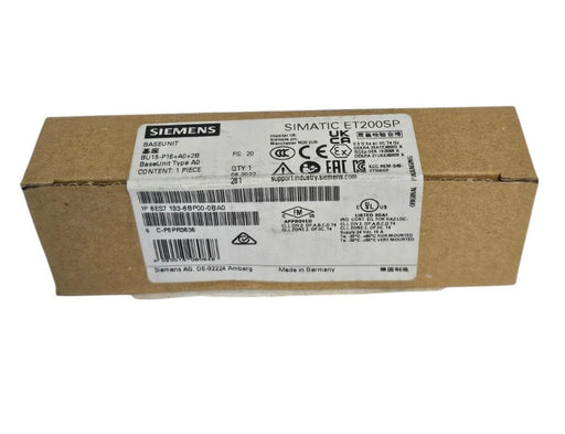 SIEMENS 6ES7-193-6BP00-0BA0 BASEUNIT SIMATIC ET200SP 6ES71936BP000BA0 NSFS