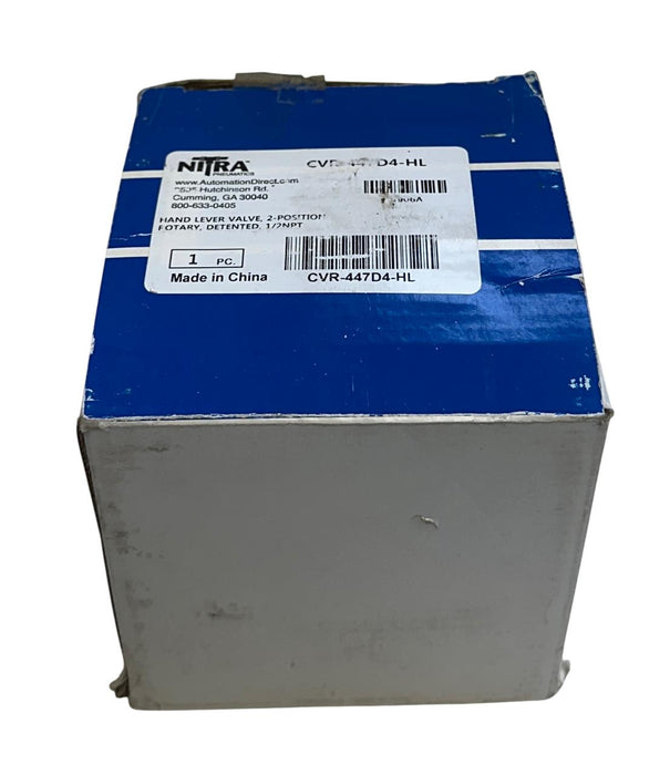 AUTOMATION DIRECT CVR-447D4-HL / CVR447D4HL NITRA PNEUMATIC VALVE 0-145PSI NSMP