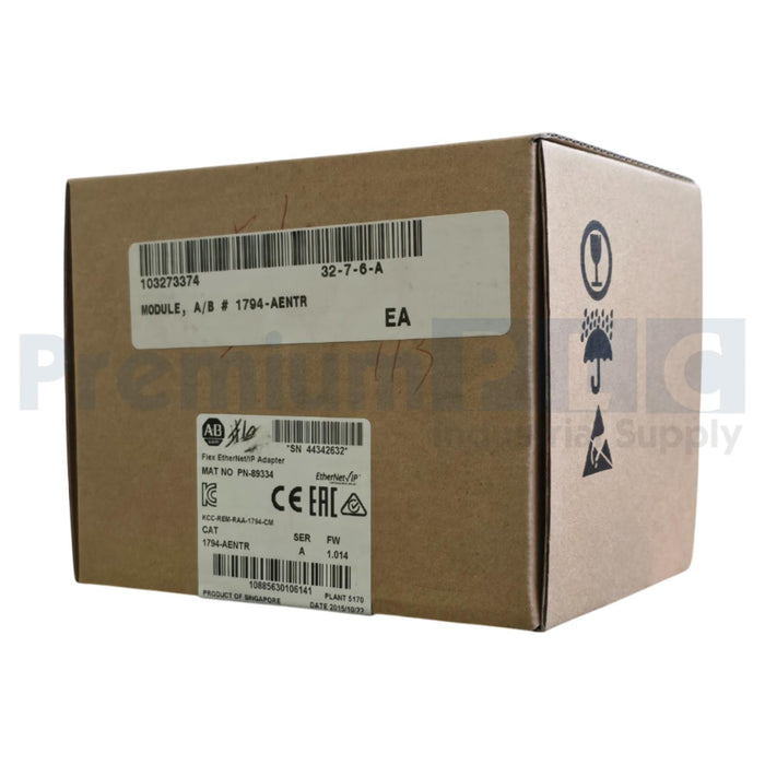 ALLEN BRADLEY 1794-AENTR /A FLEX I/O EtherNet/IP ADAPTER FW 1.013 1794AENTR NSFS