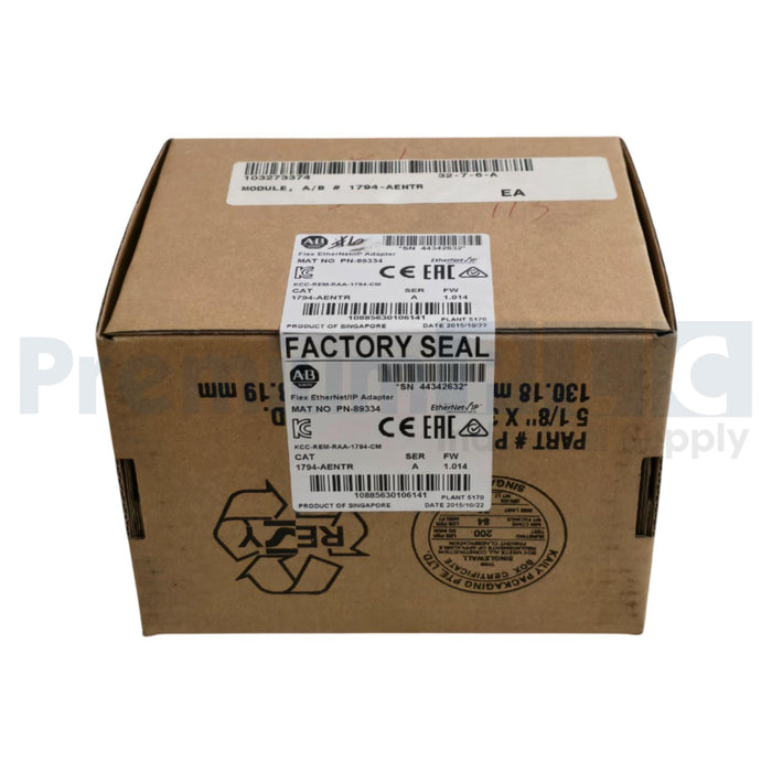 ALLEN BRADLEY 1794-AENTR /A FLEX I/O EtherNet/IP ADAPTER FW 1.013 1794AENTR NSFS